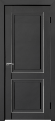 Деканто-2 ДГ Barhat Black (2 филенки) СЕРЕБРО